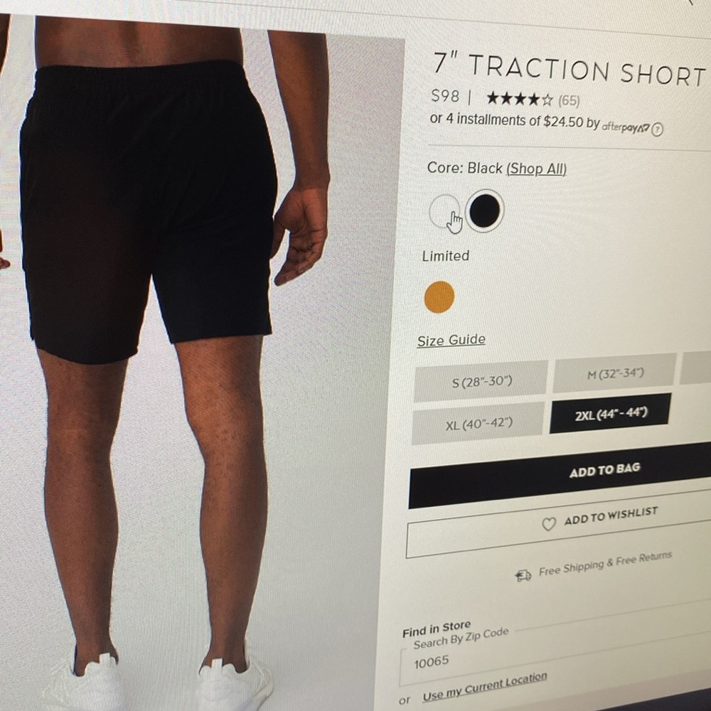 Barely worn Alo Men’s Medium black shorts w built in liner.